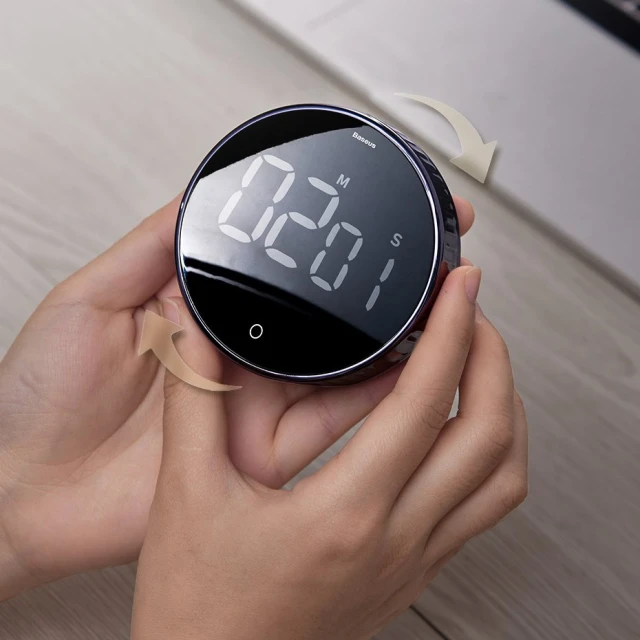 Таймер Baseus Heyo Rotation Countdown Timer Black (ACDJS-01)