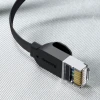 Мережевий кабель Baseus High Speed (Flat) Ethernet RJ45 Cat.6 1000Mb/s 1m Black (PCWL-B01)