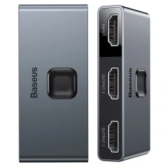 Розгалужувач Baseus Matrix 2-in-1 HDMI to 2xHDMI Space Grey (CAHUB-BC0G)