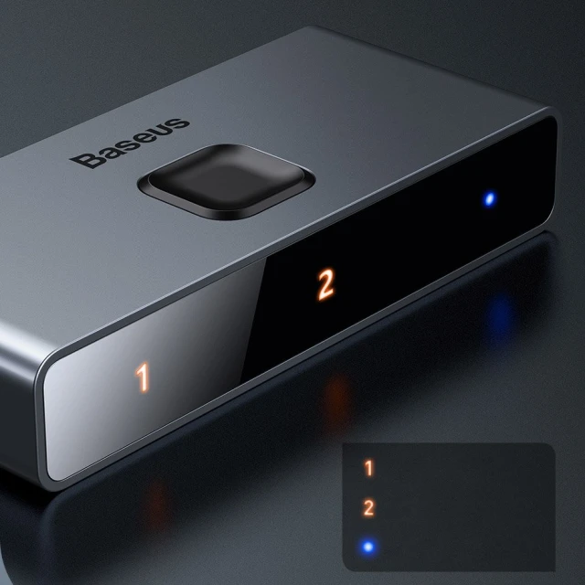 Разветвитель Baseus Matrix 2-in-1 HDMI to 2xHDMI Space Grey (CAHUB-BC0G)