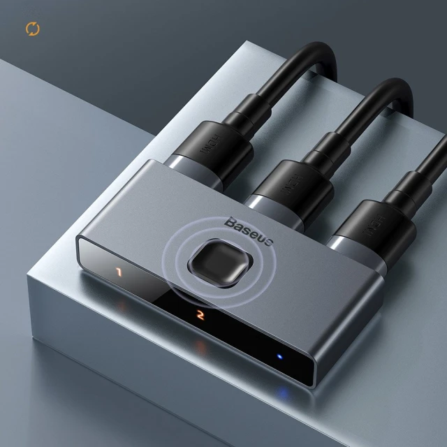 Разветвитель Baseus Matrix 2-in-1 HDMI to 2xHDMI Space Grey (CAHUB-BC0G)