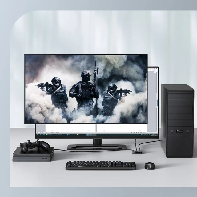 Разветвитель Baseus Matrix 2-in-1 HDMI to 2xHDMI Space Grey (CAHUB-BC0G)