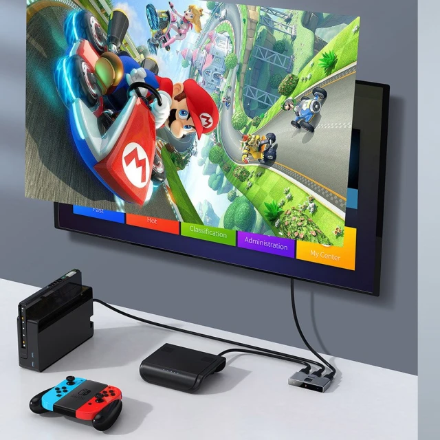 Разветвитель Baseus Matrix 2-in-1 HDMI to 2xHDMI Space Grey (CAHUB-BC0G)