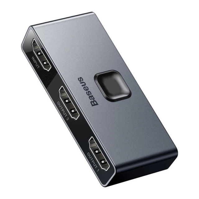 Разветвитель Baseus Matrix 2-in-1 HDMI to 2xHDMI Space Grey (CAHUB-BC0G)