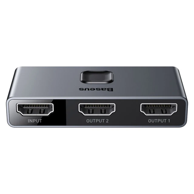 Разветвитель Baseus Matrix 2-in-1 HDMI to 2xHDMI Space Grey (CAHUB-BC0G)