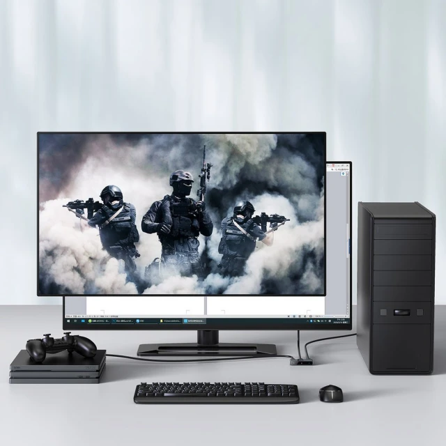 Разветвитель Baseus Matrix 2-in-1 HDMI to 2xHDMI Space Grey (CAHUB-BC0G)