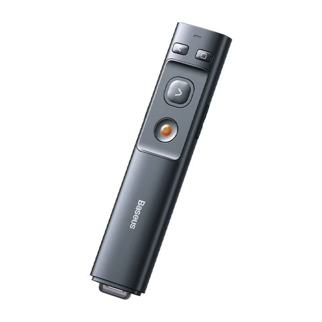Пульт дистанційного керування Baseus Orange Dot with Laser Pointer Gray (ACFYB-0G)