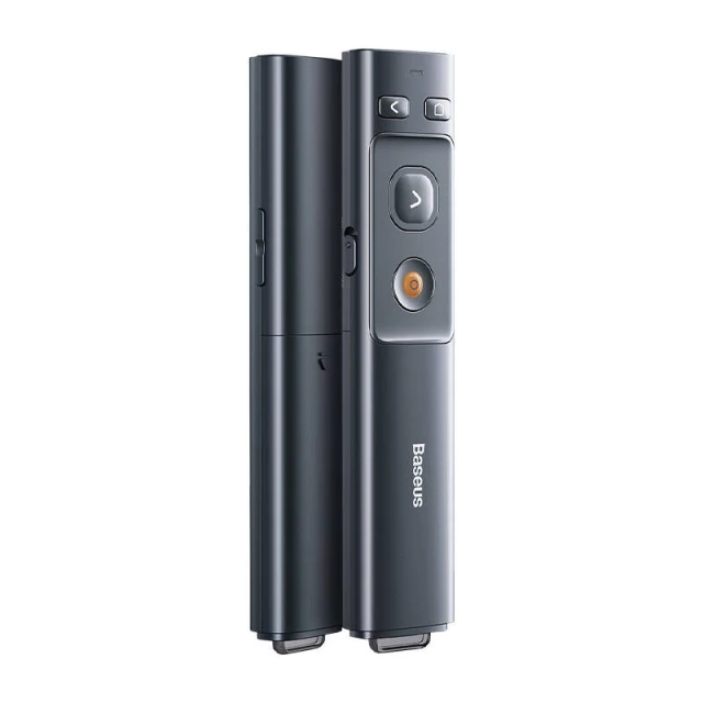 Пульт дистанційного керування Baseus Orange Dot with Laser Pointer Gray (ACFYB-0G)