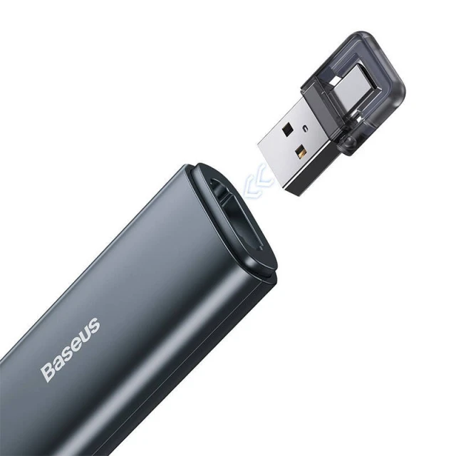 Пульт дистанційного керування Baseus Orange Dot with Laser Pointer Gray (ACFYB-0G)