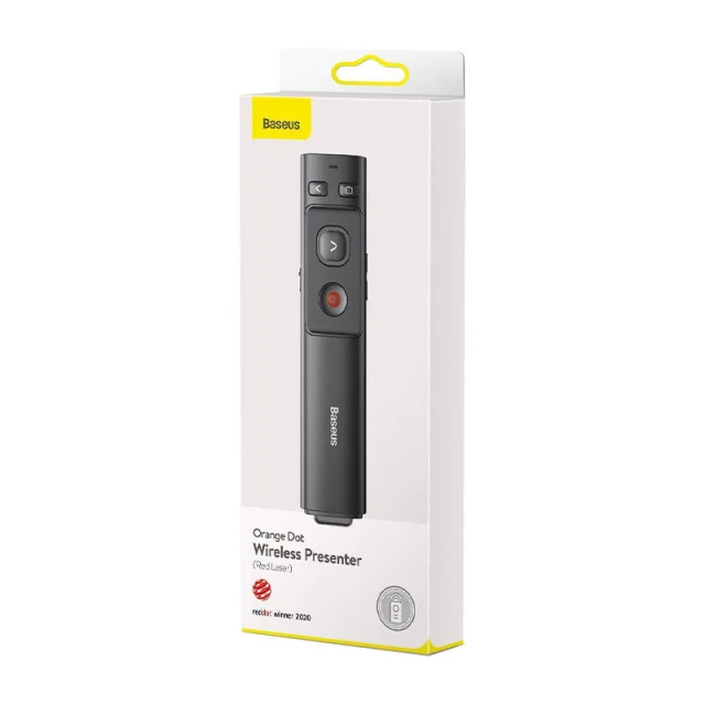 Пульт дистанційного керування Baseus Orange Dot with Laser Pointer Gray (ACFYB-0G)