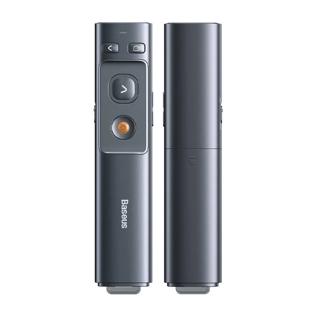 Пульт дистанційного керування Baseus Orange Dot with Laser Pointer Gray (ACFYB-0G)