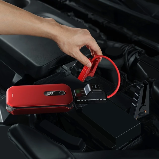 Автомобільний пусковий пристрій Baseus Starter Jump Starter Booster 12000 mAh Red (CRJS03-09)
