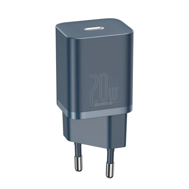 Сетевое зарядное устройство Baseus Super Si 20W USB-C Blue (TZCCSUP-B03)