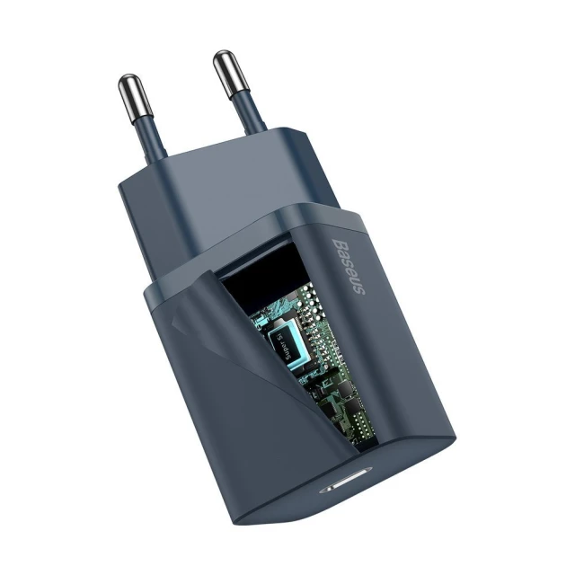 Сетевое зарядное устройство Baseus Super Si 20W USB-C Blue (TZCCSUP-B03)