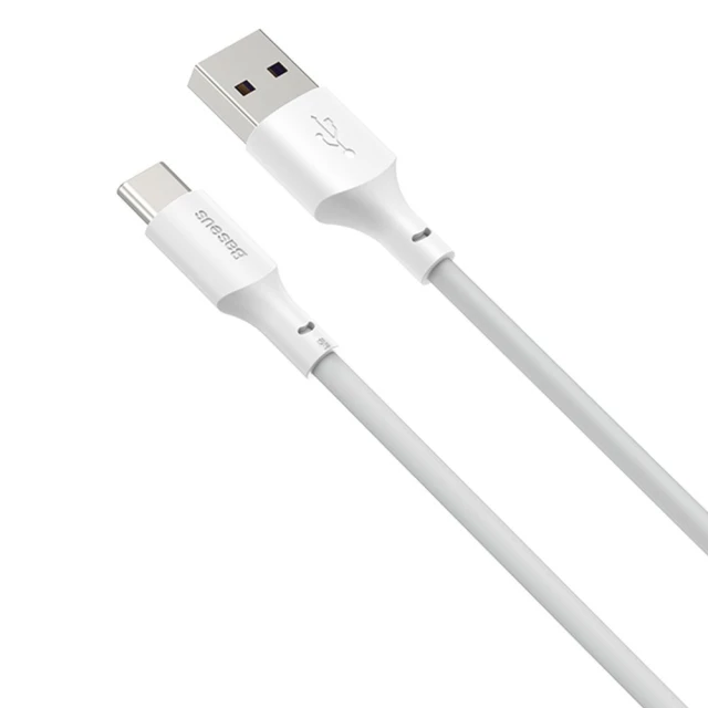 Кабель Baseus Simple Wisdom Data Cable Kit USB-A to USB-C 1.5m White (2 Pack) (CATKLF-U91)