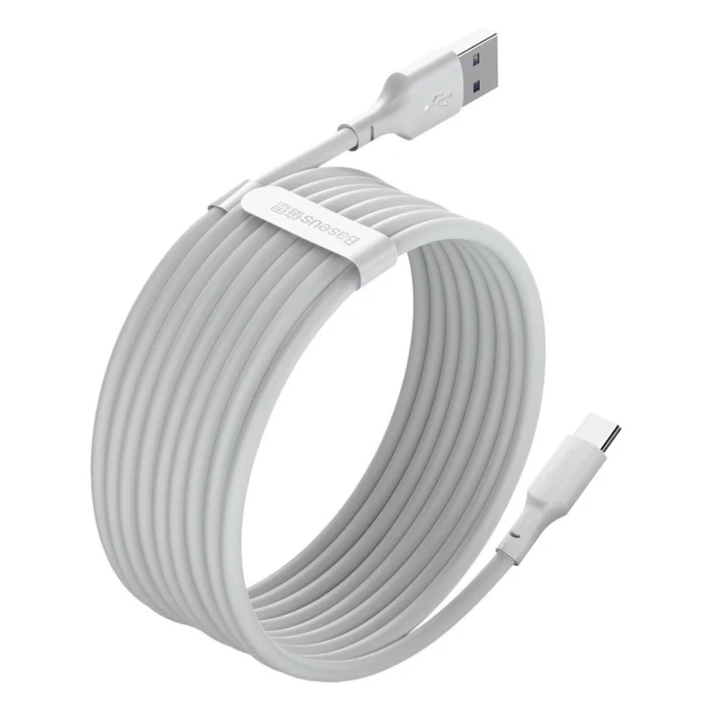 Кабель Baseus Simple Wisdom Data Cable Kit USB-A to USB-C 1.5m White (2 Pack) (CATKLF-U91)