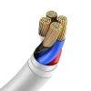 Кабель Baseus Simple Wisdom USB-A to Lightning 1.5m White (2pcs/pack) (TZCALZJ-02)