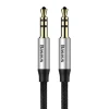 Кабель Baseus Yiven M30 Stereo AUX 3.5mm Male Mini Jack 1.5m Black/Silver (CAM30-CS1)