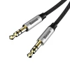 Кабель Baseus Yiven M30 Stereo AUX 3.5mm Male Mini Jack 1.5m Black/Silver (CAM30-CS1)