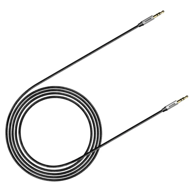 Кабель Baseus Yiven M30 Stereo AUX 3.5mm Male Mini Jack 1.5m Black/Silver (CAM30-CS1)