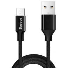 Кабель Baseus Yiven micro USB to USB-A 2A 1.5m Black (CAMYW-B01)