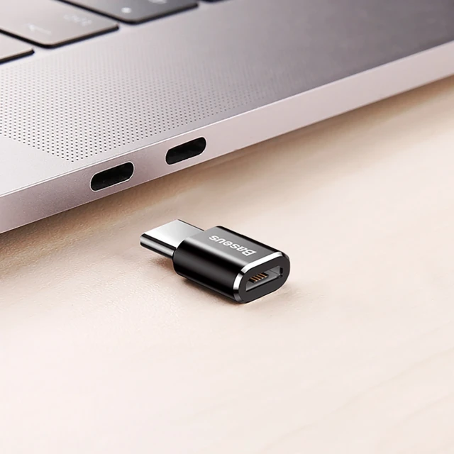 Перехідник Baseus OTG Micro USB to Type-C Black (CAMOTG-01)