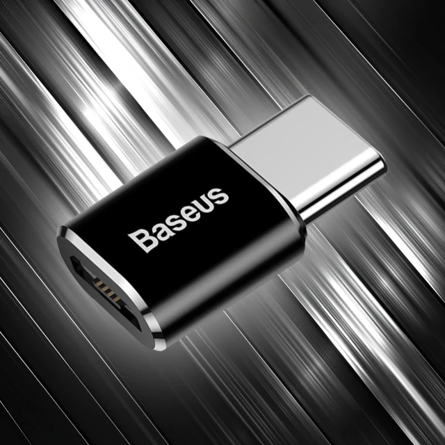 Перехідник Baseus OTG Micro USB to Type-C Black (CAMOTG-01)