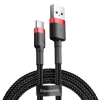 Кабель Baseus Cafule USB-A to USB-C 0.5m Black/Red (CATKLF-A91)