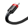 Кабель Baseus Cafule USB-A to USB-C 0.5m Black/Red (CATKLF-A91)