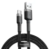 Кабель Baseus Cafule USB-A to USB-C 0.5m Black/Grey (CATKLF-AG1)