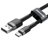Кабель Baseus Cafule USB-A to USB-C 0.5m Black/Grey (CATKLF-AG1)