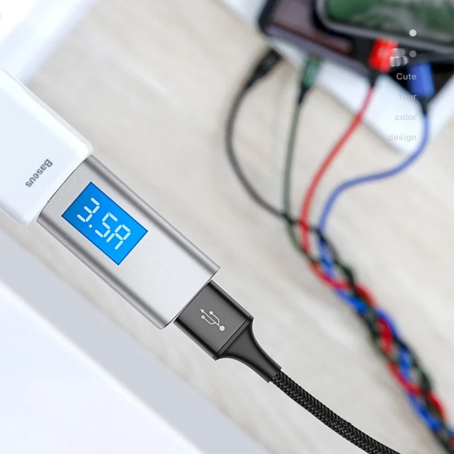 Кабель Baseus Rapid 4-in-1 USB-A to 2xUSB-C/Lightning/Micro-USB 1.2m Black (CA1T4-B01)
