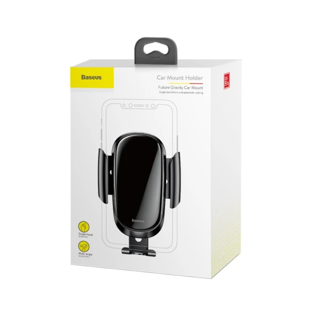 Автодержатель Baseus Future Gravity Car Mount Holder Black (SUYL-WL01)