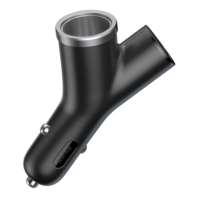 Автомобільний зарядний пристрій Baseus Y Type 40W 2xUSB-A Black (CCALL-YX01)