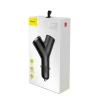Автомобільний зарядний пристрій Baseus Y Type 40W 2xUSB-A Black (CCALL-YX01)