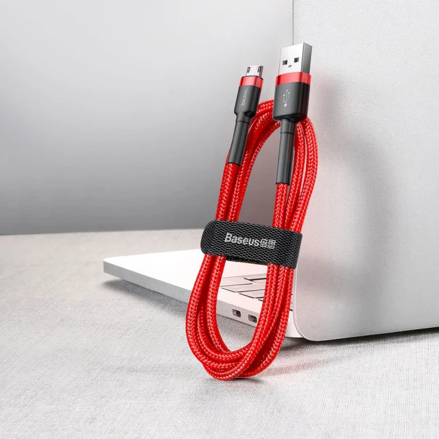 Кабель Baseus Cafule USB-A to Micro-USB 2m Red (CAMKLF-C09)