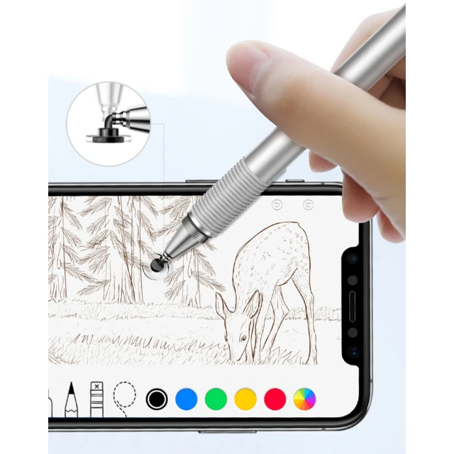 Стилус-ручка Baseus Golden Cudgel Capacitive Stylus Pen Silver (ACPCL-0S)
