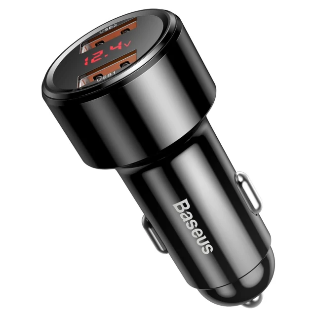 Автомобільний зарядний пристрій Baseus Magic Series QC 45W 2xUSB-A Black (CCMLC20A-01)
