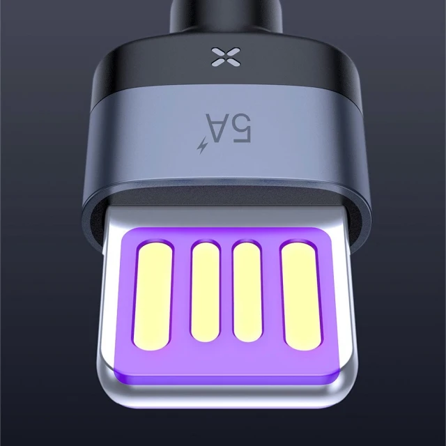 Кабель Baseus Cafule USB-A to USB-C 1m Black/Grey (CATKLF-PG1)
