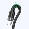 Кабель Baseus Cafule USB-A to USB-C 1m Black/Grey (CATKLF-PG1)