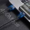 Кабель Baseus Cafule USB-A to USB-C 1m Black/Grey (CATKLF-PG1)