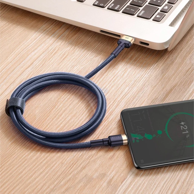Кабель Baseus Cafule USB-A to USB-C 1m Black/Grey (CATKLF-PG1)