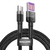 Кабель Baseus Cafule USB-A to USB-C 1m Black/Grey (CATKLF-PG1)