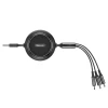 Кабель Baseus Golden Loop 3-in-1 USB-A to USB-C/Lightning/Micro-USB 1.2m Black (CAMLT-JH01)