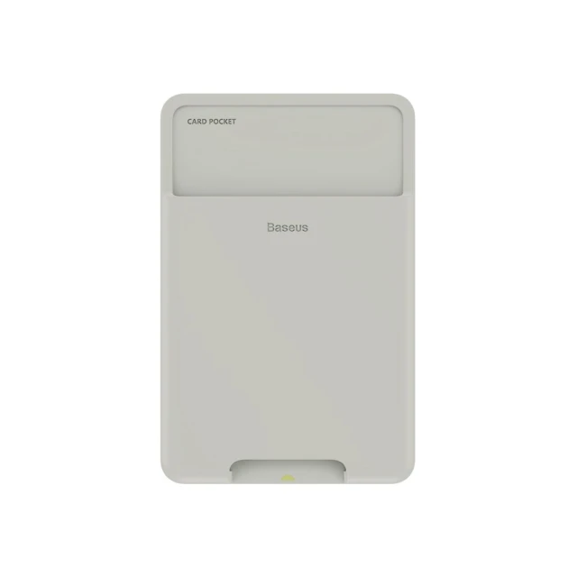 Магнітний гаманець Baseus Back Stick Silicone Card Bag Grey with MagSafe (ACKD-B0G)