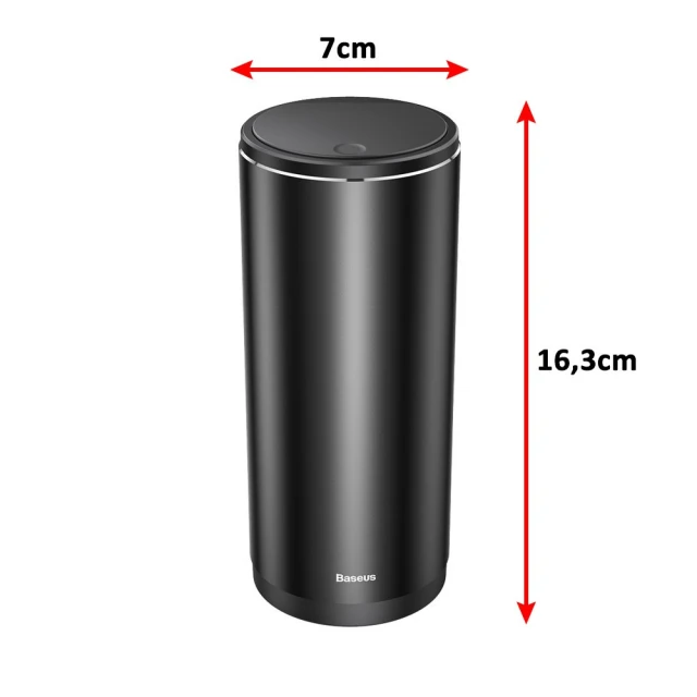 Портативная урна для мусора Baseus Car Trash Can Black (CRLJT-01)