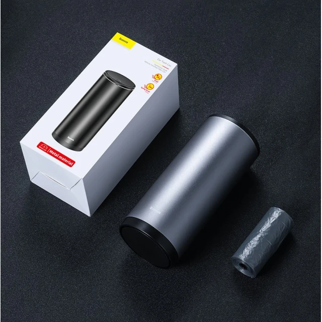 Портативная урна для мусора Baseus Car Trash Can Black (CRLJT-01)