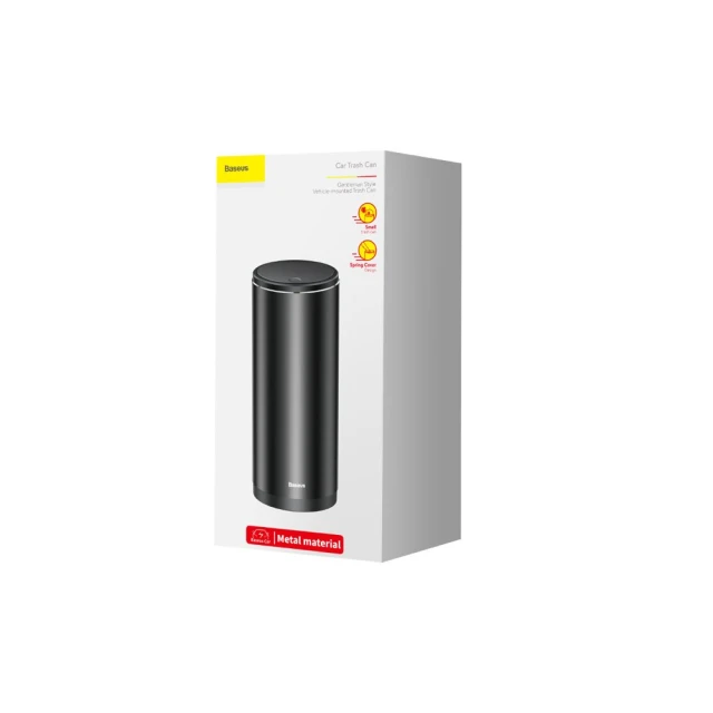 Портативная урна для мусора Baseus Car Trash Can Black (CRLJT-01)