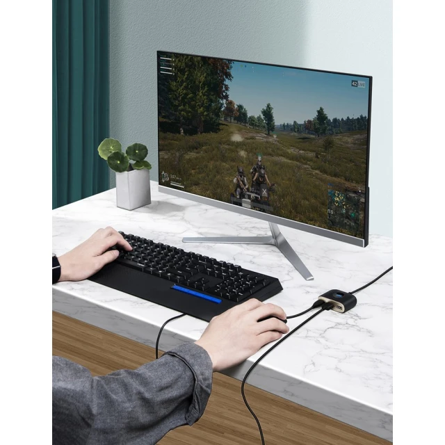 USB-хаб Baseus Square round 4-in-1 USB-C to x4USB-A 1m Black (CAHUB-AY01)