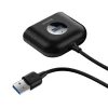 USB-хаб Baseus Square round 4-in-1 USB-C to x4USB-A 1m Black (CAHUB-AY01)